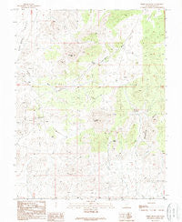 White Mountain Utah Historical topographic map, 1:24000 scale, 7.5 X 7.5 Minute, Year 1989