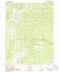 White Pine Peak Utah Historical topographic map, 1:24000 scale, 7.5 X 7.5 Minute, Year 1986