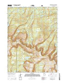 Whiterocks Lake Utah Current topographic map, 1:24000 scale, 7.5 X 7.5 Minute, Year 2014