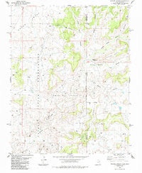Wickiup Canyon Utah Historical topographic map, 1:24000 scale, 7.5 X 7.5 Minute, Year 1985