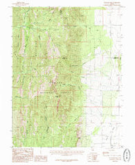 Williams Peak Utah Historical topographic map, 1:24000 scale, 7.5 X 7.5 Minute, Year 1985