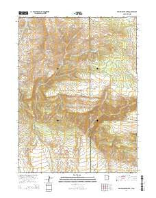 Willow Creek Butte Utah Current topographic map, 1:24000 scale, 7.5 X 7.5 Minute, Year 2014