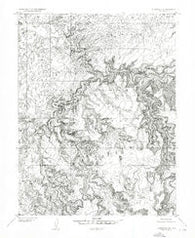 Wilsonville SE Utah Historical topographic map, 1:24000 scale, 7.5 X 7.5 Minute, Year 1953
