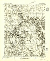 Wilsonville SE Utah Historical topographic map, 1:24000 scale, 7.5 X 7.5 Minute, Year 1954