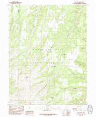 Wolf Flat Utah Historical topographic map, 1:24000 scale, 7.5 X 7.5 Minute, Year 1985