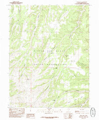 Wolf Flat Utah Historical topographic map, 1:24000 scale, 7.5 X 7.5 Minute, Year 1985