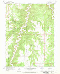 Wolf Point Utah Historical topographic map, 1:24000 scale, 7.5 X 7.5 Minute, Year 1966