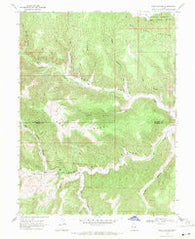 Wood Canyon Utah Historical topographic map, 1:24000 scale, 7.5 X 7.5 Minute, Year 1968