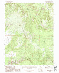 Woodenshoe Buttes Utah Historical topographic map, 1:24000 scale, 7.5 X 7.5 Minute, Year 1985