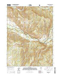 Woodland Utah Current topographic map, 1:24000 scale, 7.5 X 7.5 Minute, Year 2014