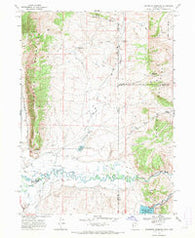 Woodruff Narrows Wyoming Historical topographic map, 1:24000 scale, 7.5 X 7.5 Minute, Year 1968