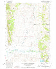 Woodruff Narrows Wyoming Historical topographic map, 1:24000 scale, 7.5 X 7.5 Minute, Year 1968