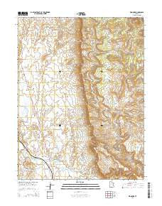 Woodside Utah Current topographic map, 1:24000 scale, 7.5 X 7.5 Minute, Year 2014