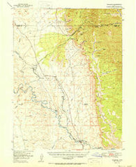 Woodside Utah Historical topographic map, 1:62500 scale, 15 X 15 Minute, Year 1950