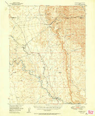 Woodside Utah Historical topographic map, 1:62500 scale, 15 X 15 Minute, Year 1950