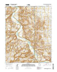Yellow Rock Point East Utah Current topographic map, 1:24000 scale, 7.5 X 7.5 Minute, Year 2014
