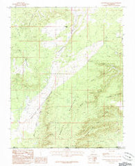 Yellowjacket Canyon Utah Historical topographic map, 1:24000 scale, 7.5 X 7.5 Minute, Year 1985