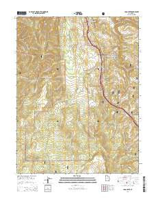 Yogo Creek Utah Current topographic map, 1:24000 scale, 7.5 X 7.5 Minute, Year 2014