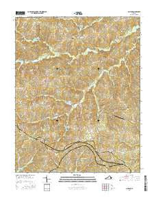 Abilene Virginia Current topographic map, 1:24000 scale, 7.5 X 7.5 Minute, Year 2016