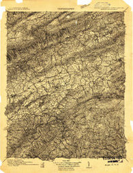 Abingdon Virginia Historical topographic map, 1:96000 scale, 30 X 30 Minute, Year 1909