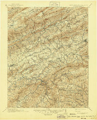 Abingdon Virginia Historical topographic map, 1:125000 scale, 30 X 30 Minute, Year 1911
