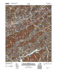 Abingdon Virginia Historical topographic map, 1:24000 scale, 7.5 X 7.5 Minute, Year 2010