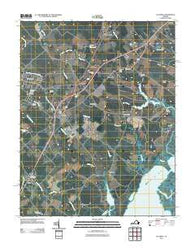 Accomac Virginia Historical topographic map, 1:24000 scale, 7.5 X 7.5 Minute, Year 2011
