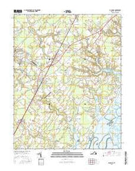 Accomac Virginia Current topographic map, 1:24000 scale, 7.5 X 7.5 Minute, Year 2016