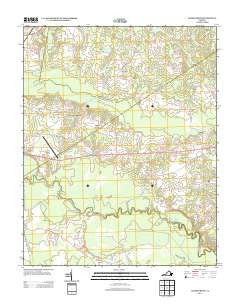 Adams Grove Virginia Historical topographic map, 1:24000 scale, 7.5 X 7.5 Minute, Year 2013