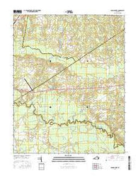 Adams Grove Virginia Current topographic map, 1:24000 scale, 7.5 X 7.5 Minute, Year 2016