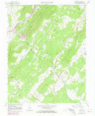 Alberene Virginia Historical topographic map, 1:24000 scale, 7.5 X 7.5 Minute, Year 1967