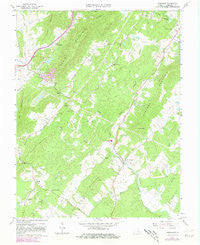 Alberene Virginia Historical topographic map, 1:24000 scale, 7.5 X 7.5 Minute, Year 1967