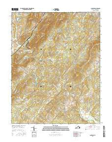 Alberene Virginia Current topographic map, 1:24000 scale, 7.5 X 7.5 Minute, Year 2016
