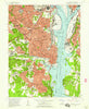 Alexandria Virginia Historical topographic map, 1:24000 scale, 7.5 X 7.5 Minute, Year 1956