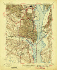 Alexandria Virginia Historical topographic map, 1:31680 scale, 7.5 X 7.5 Minute, Year 1945
