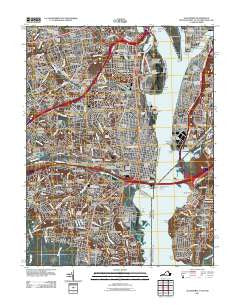 Alexandria Virginia Historical topographic map, 1:24000 scale, 7.5 X 7.5 Minute, Year 2011
