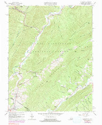 Allegany Virginia Historical topographic map, 1:24000 scale, 7.5 X 7.5 Minute, Year 1966