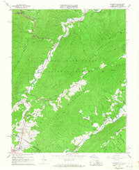 Alleghany Virginia Historical topographic map, 1:24000 scale, 7.5 X 7.5 Minute, Year 1966