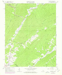 Alleghany Virginia Historical topographic map, 1:24000 scale, 7.5 X 7.5 Minute, Year 1966