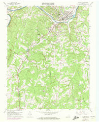 Altavista Virginia Historical topographic map, 1:24000 scale, 7.5 X 7.5 Minute, Year 1966