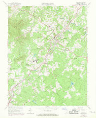 Amherst Virginia Historical topographic map, 1:24000 scale, 7.5 X 7.5 Minute, Year 1963
