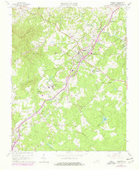 Amherst Virginia Historical topographic map, 1:24000 scale, 7.5 X 7.5 Minute, Year 1963