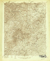 Amherst Virginia Historical topographic map, 1:48000 scale, 15 X 15 Minute, Year 1935