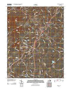 Amherst Virginia Historical topographic map, 1:24000 scale, 7.5 X 7.5 Minute, Year 2010