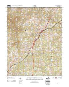 Amherst Virginia Historical topographic map, 1:24000 scale, 7.5 X 7.5 Minute, Year 2013