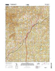 Amherst Virginia Current topographic map, 1:24000 scale, 7.5 X 7.5 Minute, Year 2016