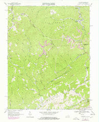 Amonate Virginia Historical topographic map, 1:24000 scale, 7.5 X 7.5 Minute, Year 1968