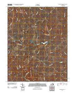 Andersonville Virginia Historical topographic map, 1:24000 scale, 7.5 X 7.5 Minute, Year 2010