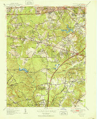 Annandale Virginia Historical topographic map, 1:24000 scale, 7.5 X 7.5 Minute, Year 1951