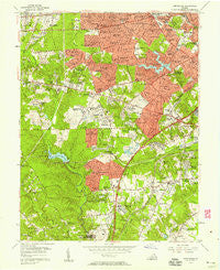 Annandale Virginia Historical topographic map, 1:24000 scale, 7.5 X 7.5 Minute, Year 1956